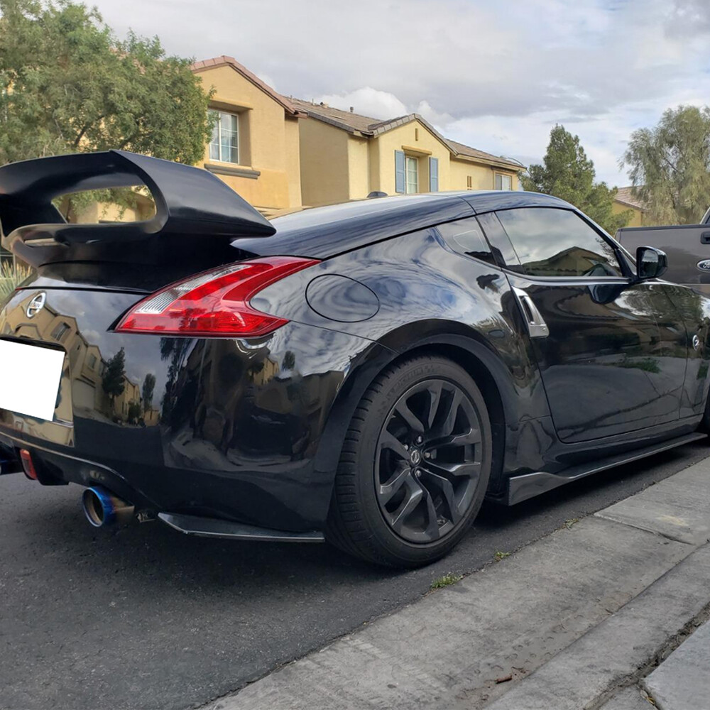 Carbon Fiber Rear Bumper Diffuser Splitter Canards For Nissan 370Z 2009-2021