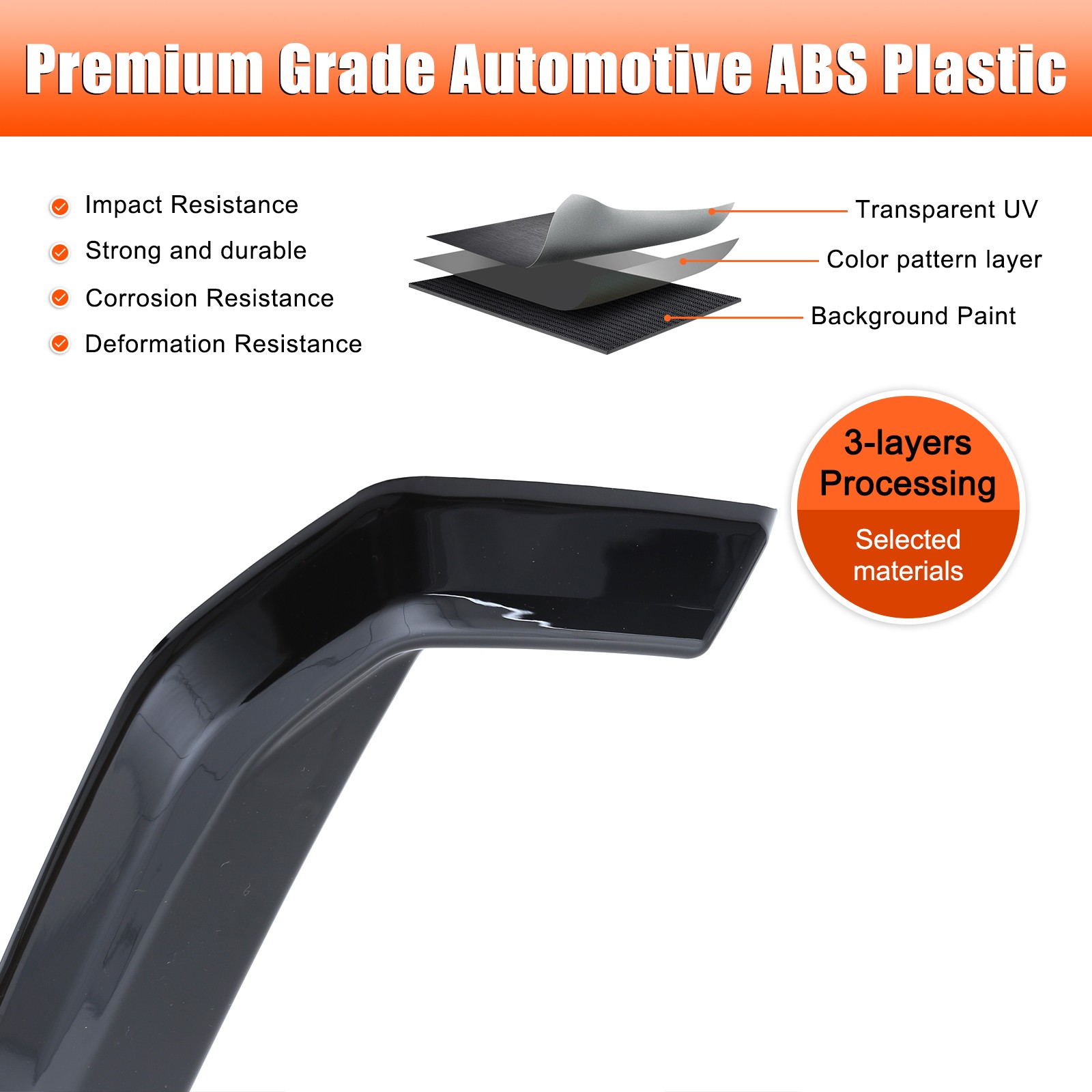 Glossy Piano Black Exhaust Tip Trim For BMW 5 Series G60 M Sport Version 24+ US