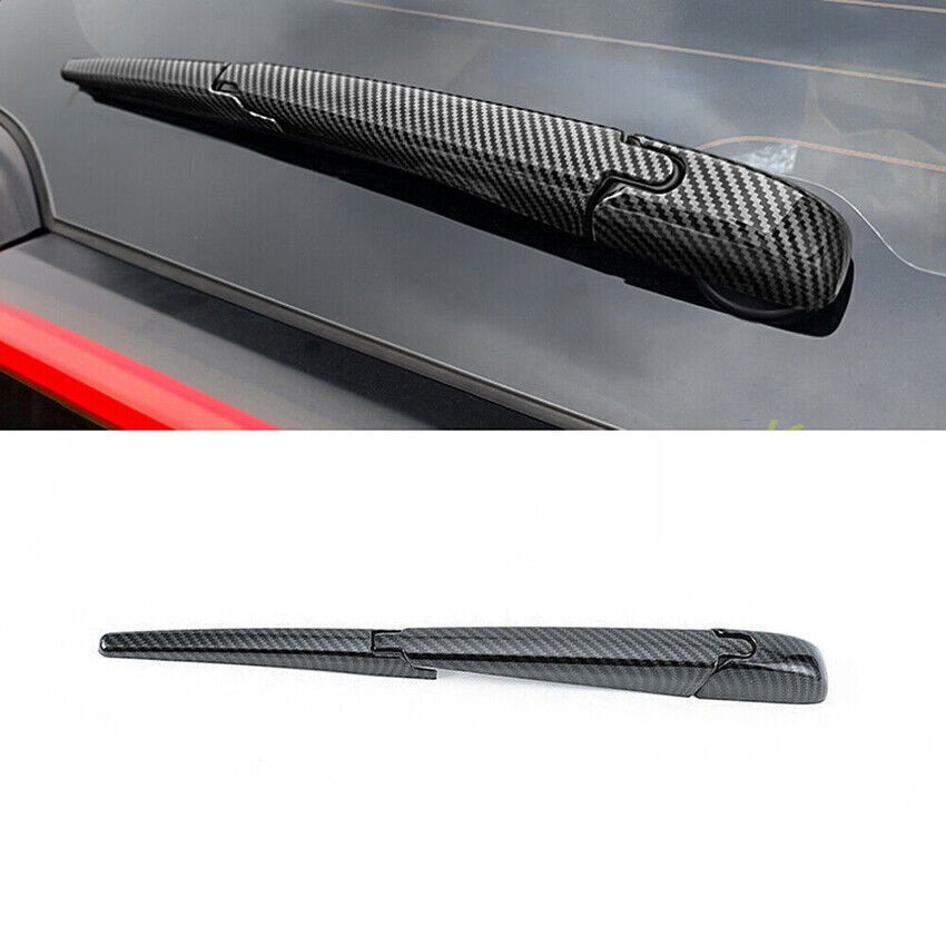 For Toyota RAV4 2019-2025 Carbon Fiber abs Tail Rear Window Wipers Cover Trim