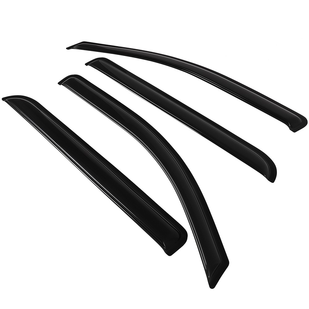 Window Visor Vent Shade For 14-20 Silverado/Sierra Crew Cab Wind Sun Rain Guard
