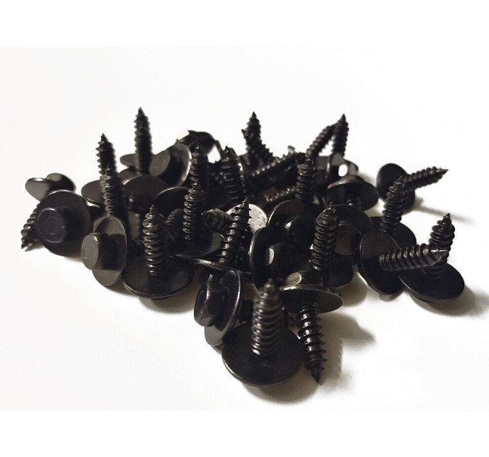 (50 Pcs) Car Body Fender Metal Screws Bumper Retainer Clips Bolts 7.8mm Hex Head