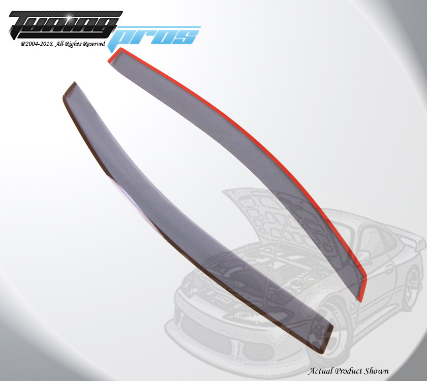 Light Gray Rain Visor Deflector 2pcs Out Channel For Mazda RX-8 2003-2012