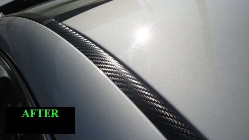 MWMotors CARBON FIBER ROOF TRIM MOLDING FOR KIA MODELS 2PC 5YR WARRANTY