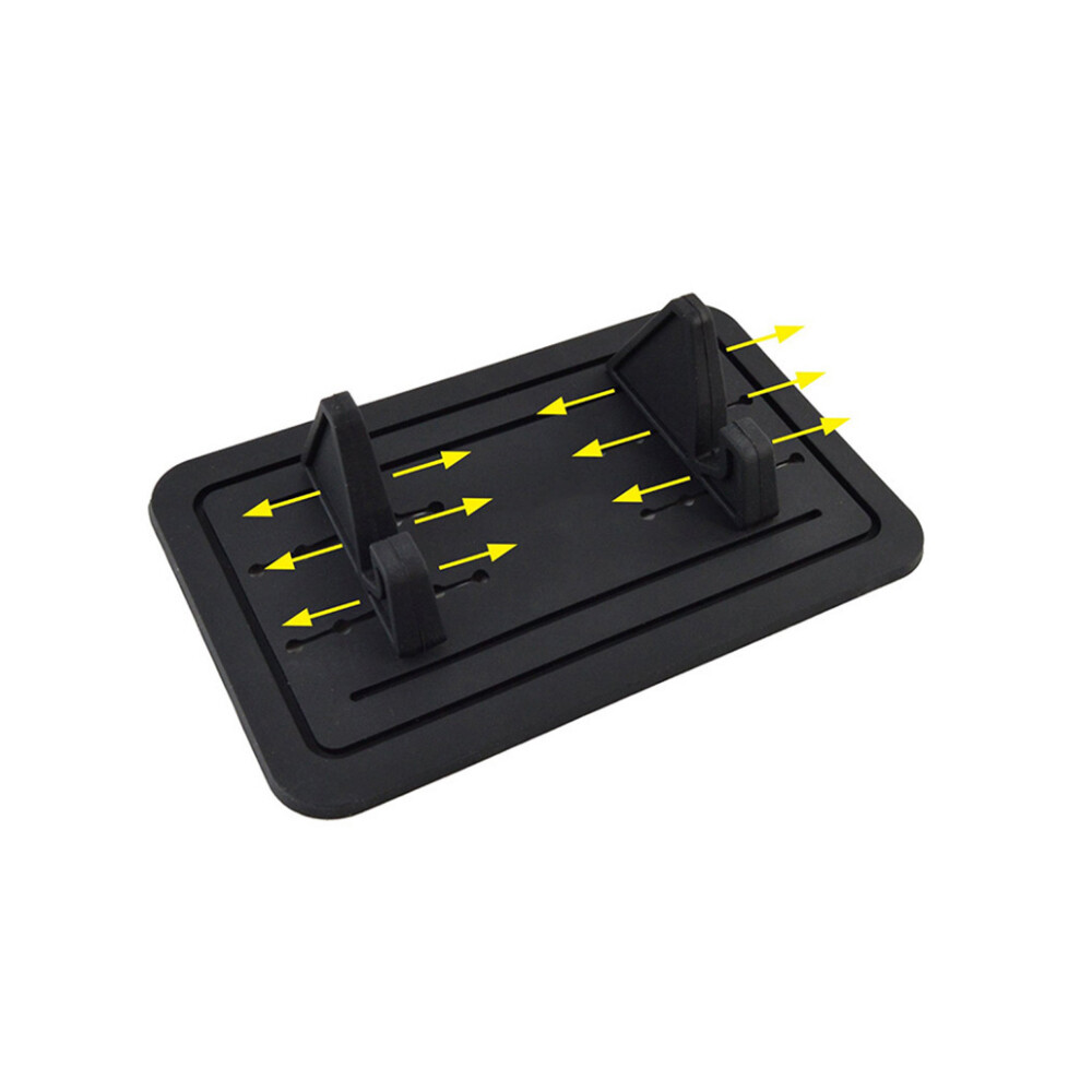 1x Car Dashboard Anti Slip Rubber Pad Mount Stand Holder Mat Black For GPS Phone