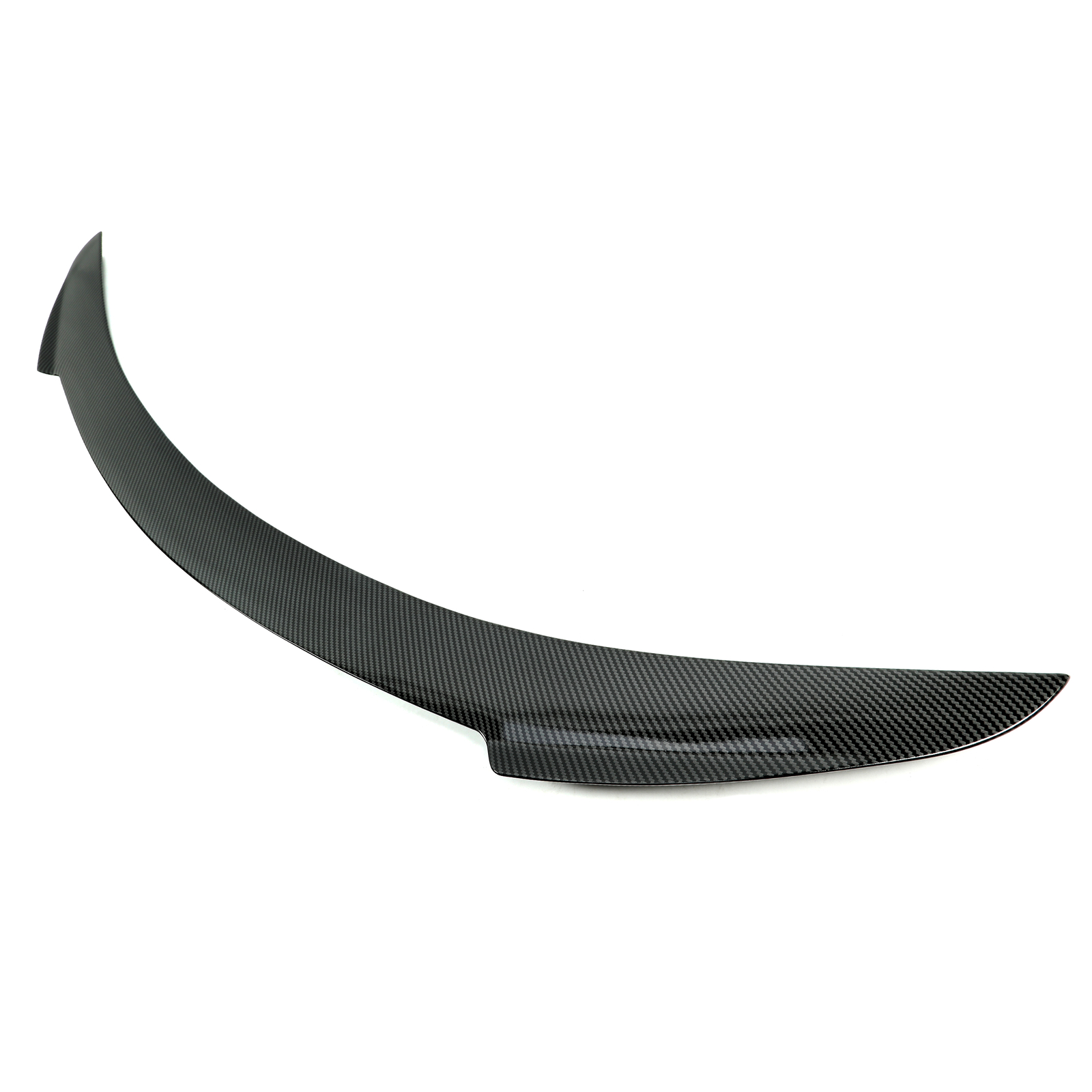 For Tesla Model S 2012-2021 Carbon Fiber Style Rear Trunk Lid Spoiler Wing ABS