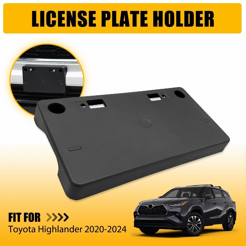 License Plate Bracket Tag Holder Front for 2020 2021 2022-2024 Toyota Highlander