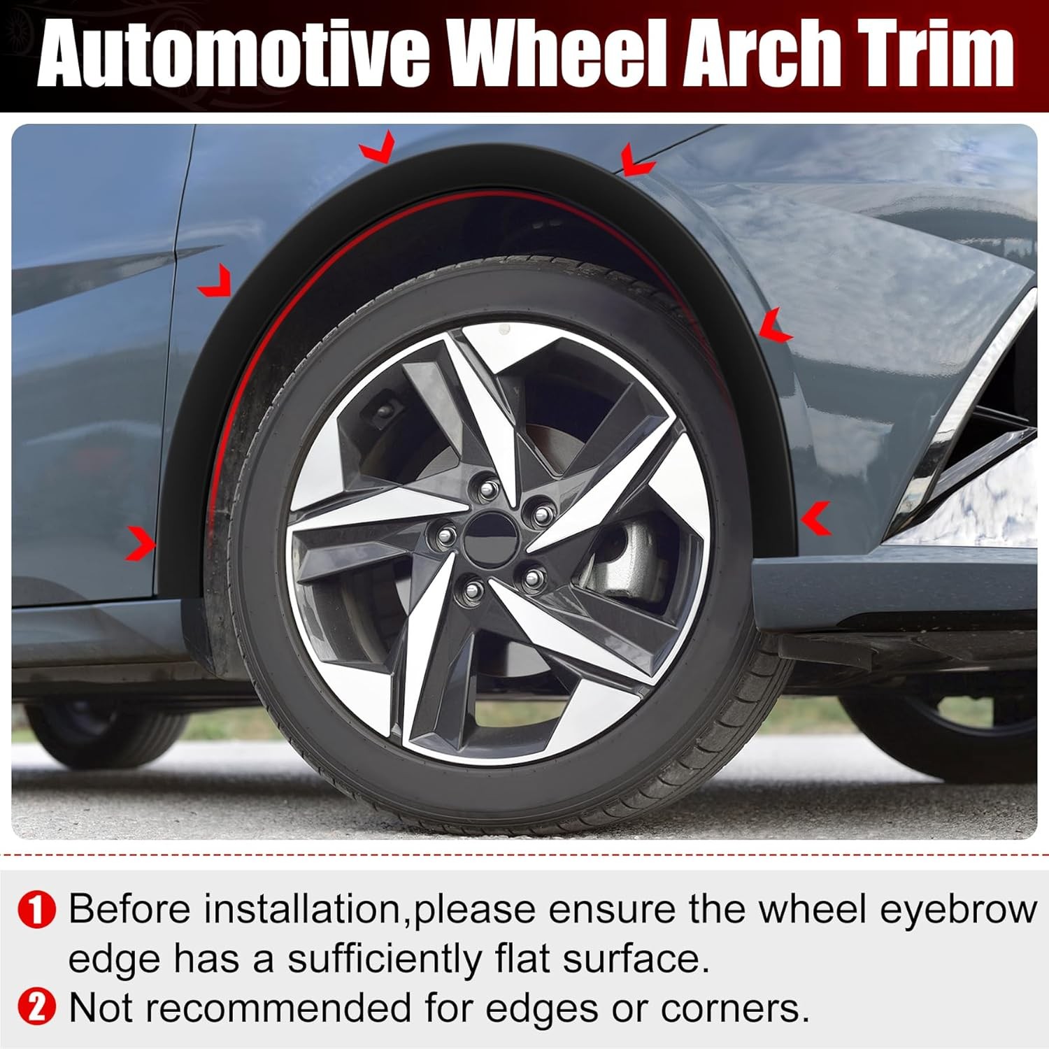20Ft for Volvo Accessories Fender Flare Protection Wheel Strip Rubber Edge Trim