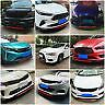 For 5 Series f10 G30 M5 front Bumper Lip Spoiler Splitter Carbon fiber Black+Red