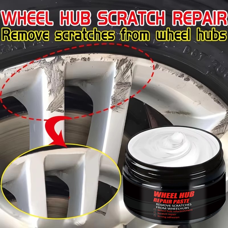 Car Wheel Rim Scratch Paste, Tire Paint Repair Paste – Black And White Silver