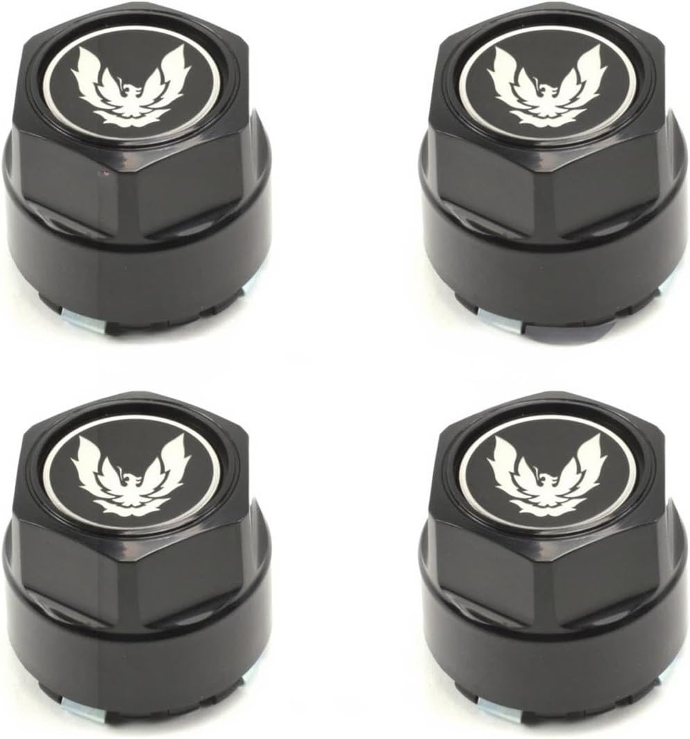 For 82-92 Pontiac Firebird Trans Am Aluminum Wheel Hub Center Caps Bird Phoenix