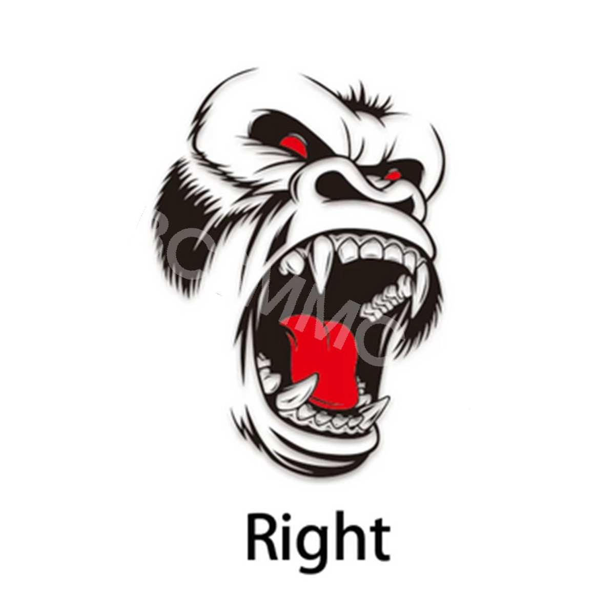 Stickers Horror Ape Totem Graphics For Car Body Hood Side Fender Vinyl Decal
