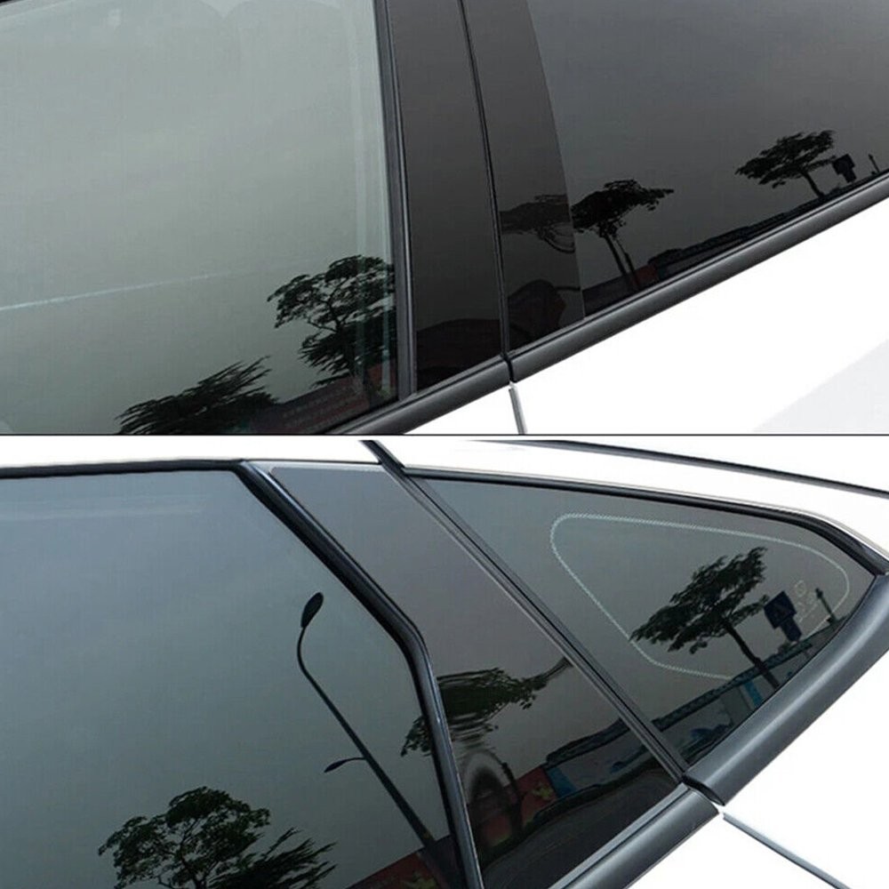 US 6Pcs Black Window Pillar BC Posts Trim Cover For Honda Civic sedan 11th 2022