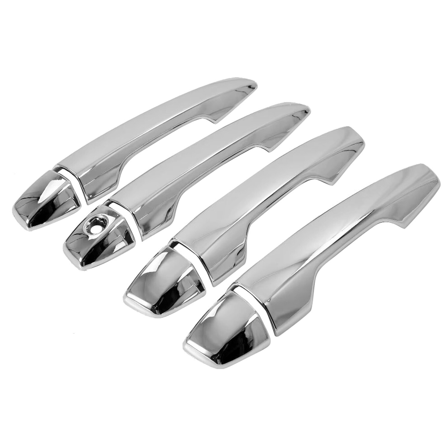 For Mitsubishi Outlander 2022-2023 LHD Chrome Side Door Handle Cover Trim 8pcs