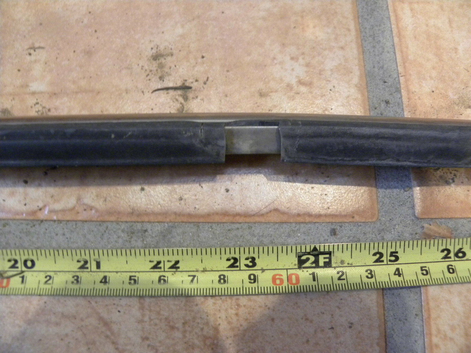 1976 Mercedes Benz W114 W115 Left Front Door Exterior Belt Line Trim…..CM-4G