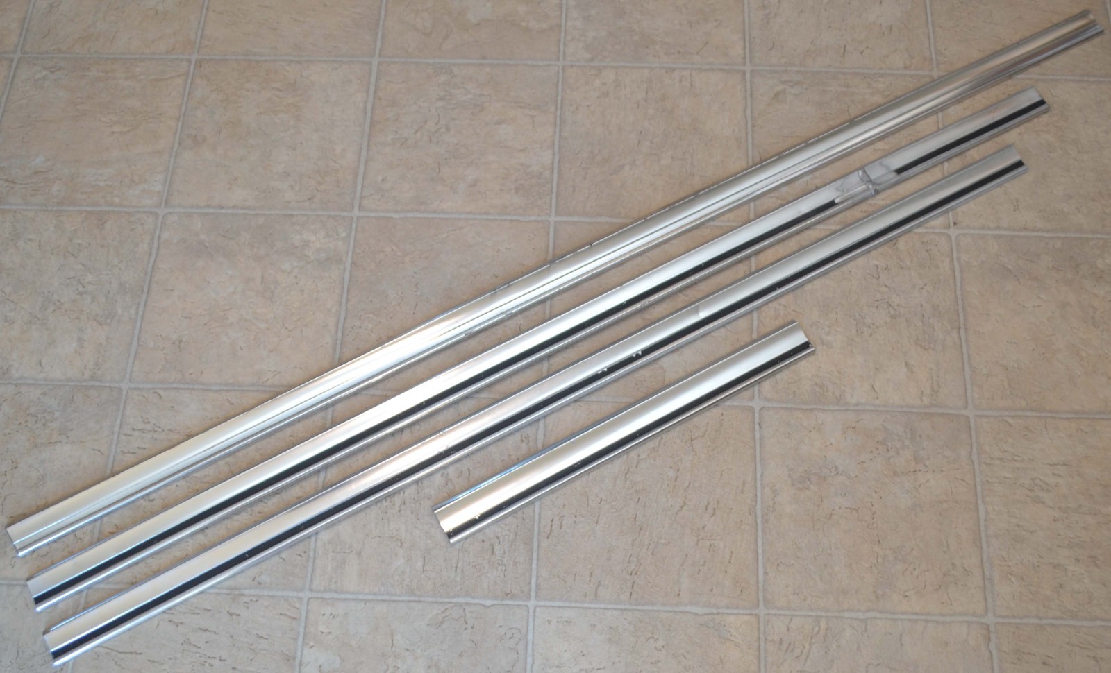 1963 Ford Galaxie Upper Lower Trim Spear Moulding Set, For Parts or Modification