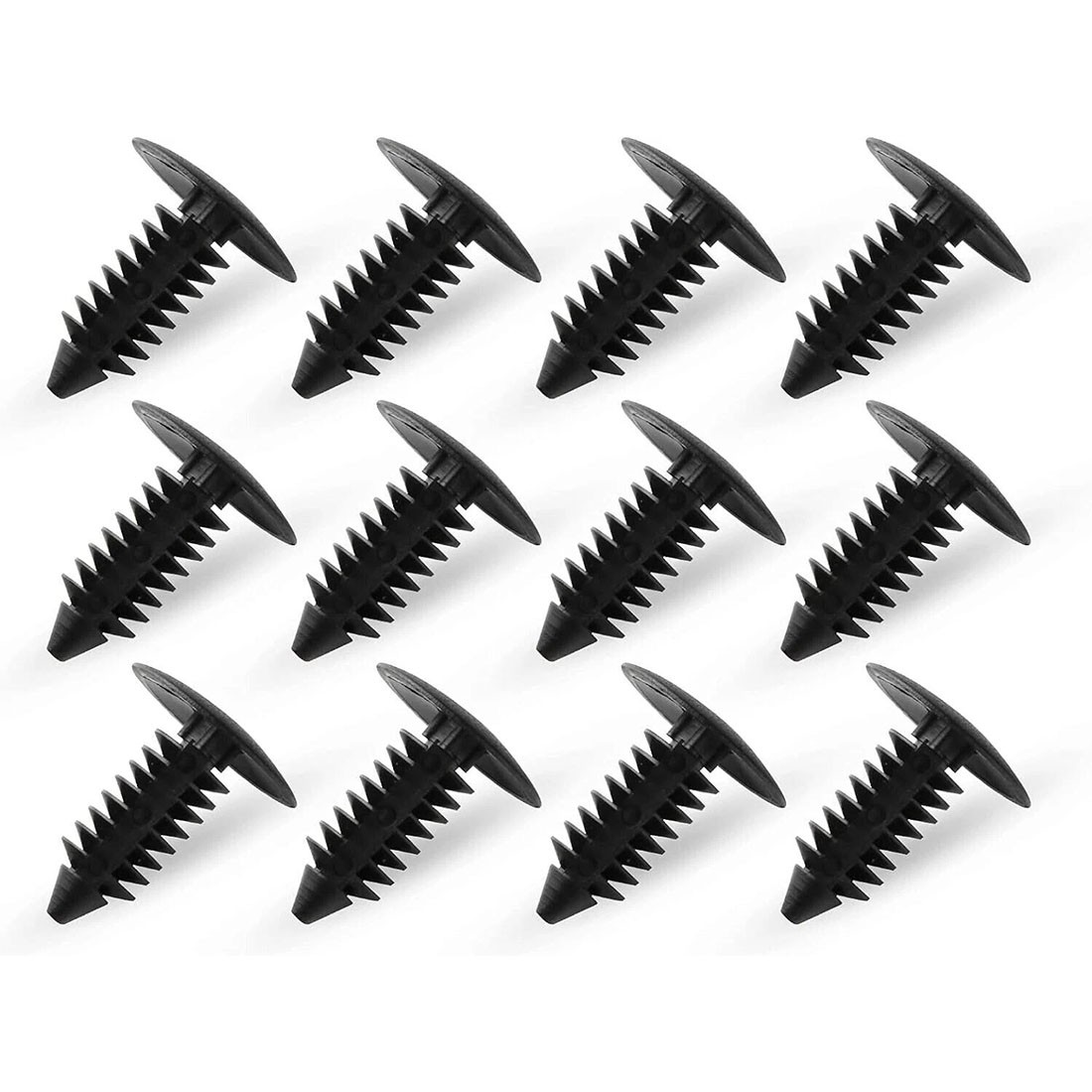 100x 8mm Bumper Clips Auto Car Hole Plastic Rivets Fastener Fender Push Trim Pin