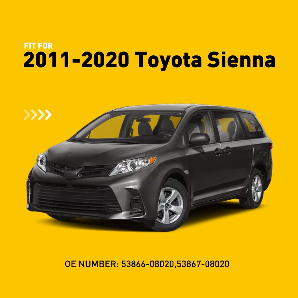 Car Windshield Wiper Side Cowl Extension Cover Trim For Toyota Sienna 2011-2020