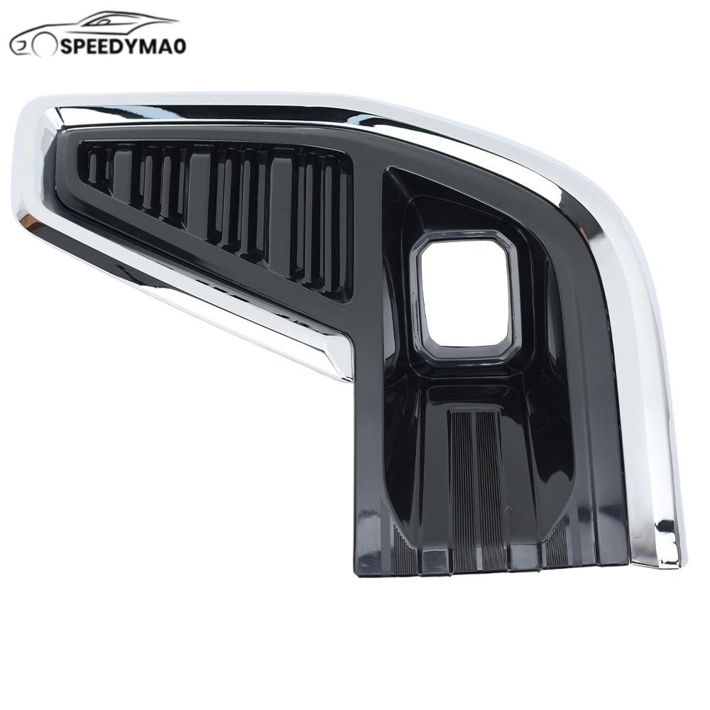 For GMC Acadia 2020-2023 Left Front Fog Light W/ Chrome Trim Cover Bezel Frame