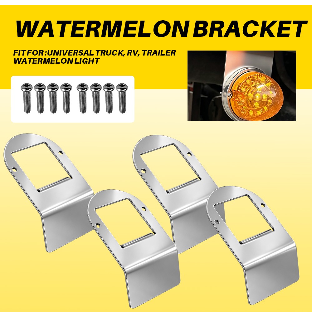 4PCS Vehicle Frame Mount Watermelon Light Brackets For RV Truck Trailer EXD