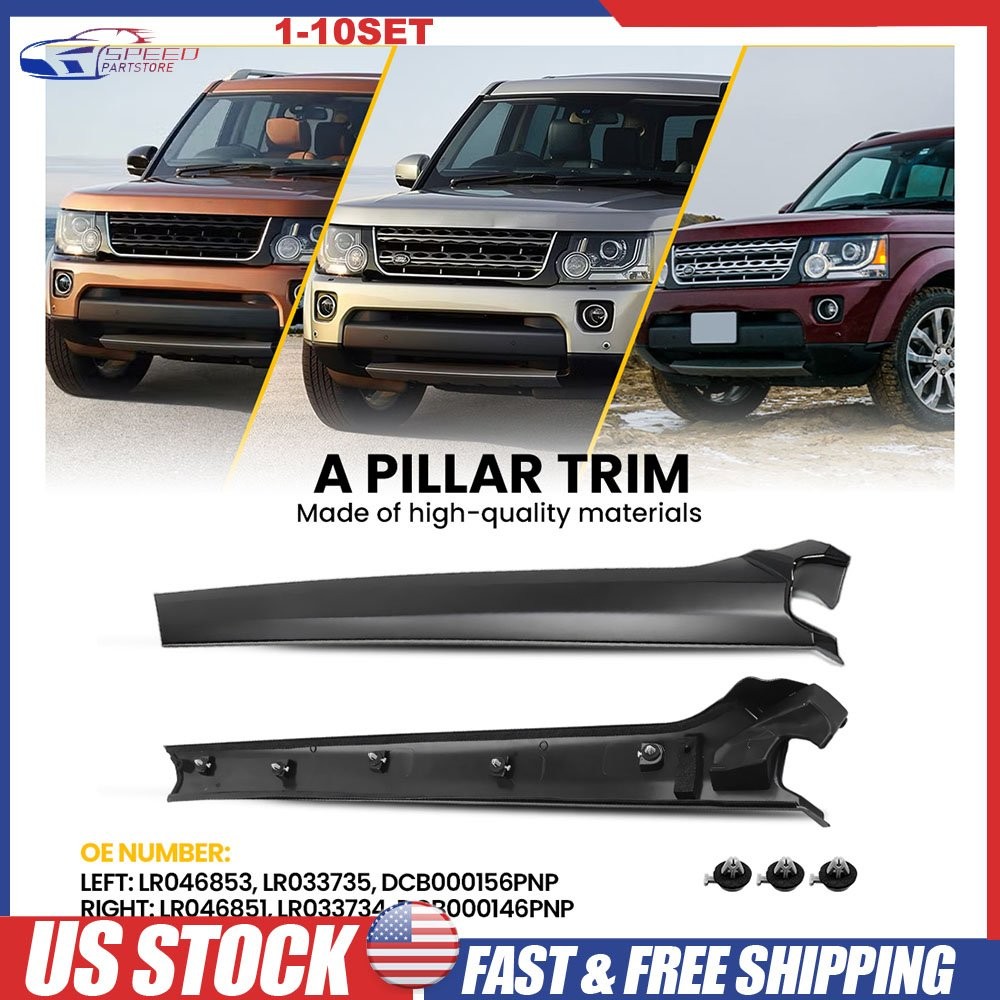 Front Left Right A Pillar Moulding Trim For 2010-16 Land Rover Discovery 4 2-20X