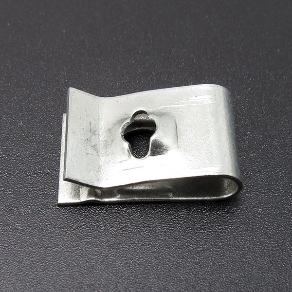 20 U Type Speed Nut 3.3mm Screw Size Zinc Plated Metal Clip Fastener 17.8*11mm