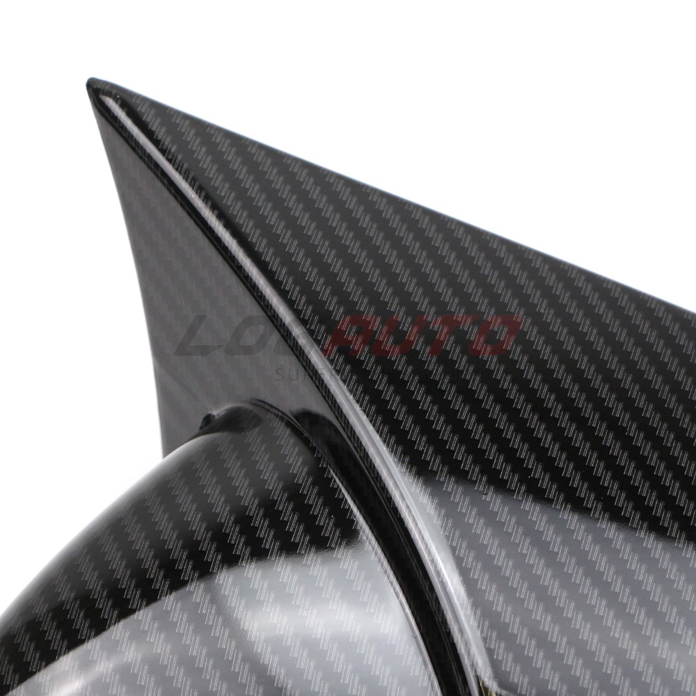 For VW Jetta Passat CC 09-17 Carbon Fiber Side Mirror House Cover Trim With Turn