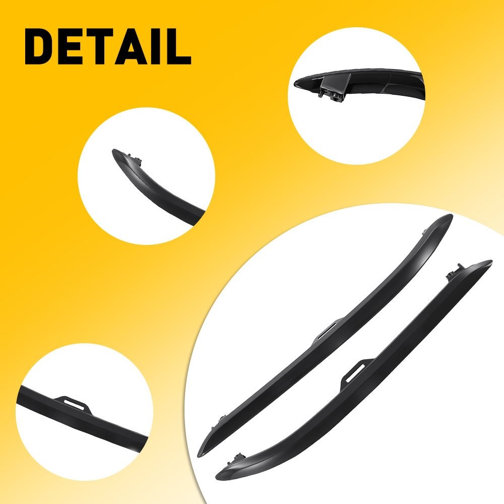 Front Bumper Side Trim Black Decorative Strip For Honda Pilot 2019-2022 1-5SET