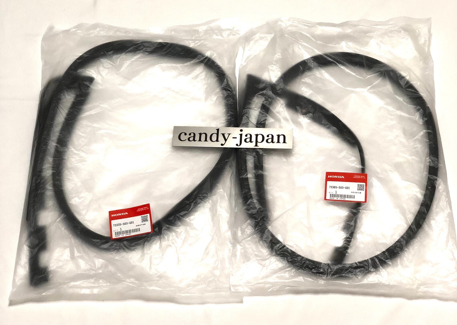 Honda Genuine FR Door Sub Seal RH LH Set Civic EK9 EK4 Type-R Sir OEM Car Parts