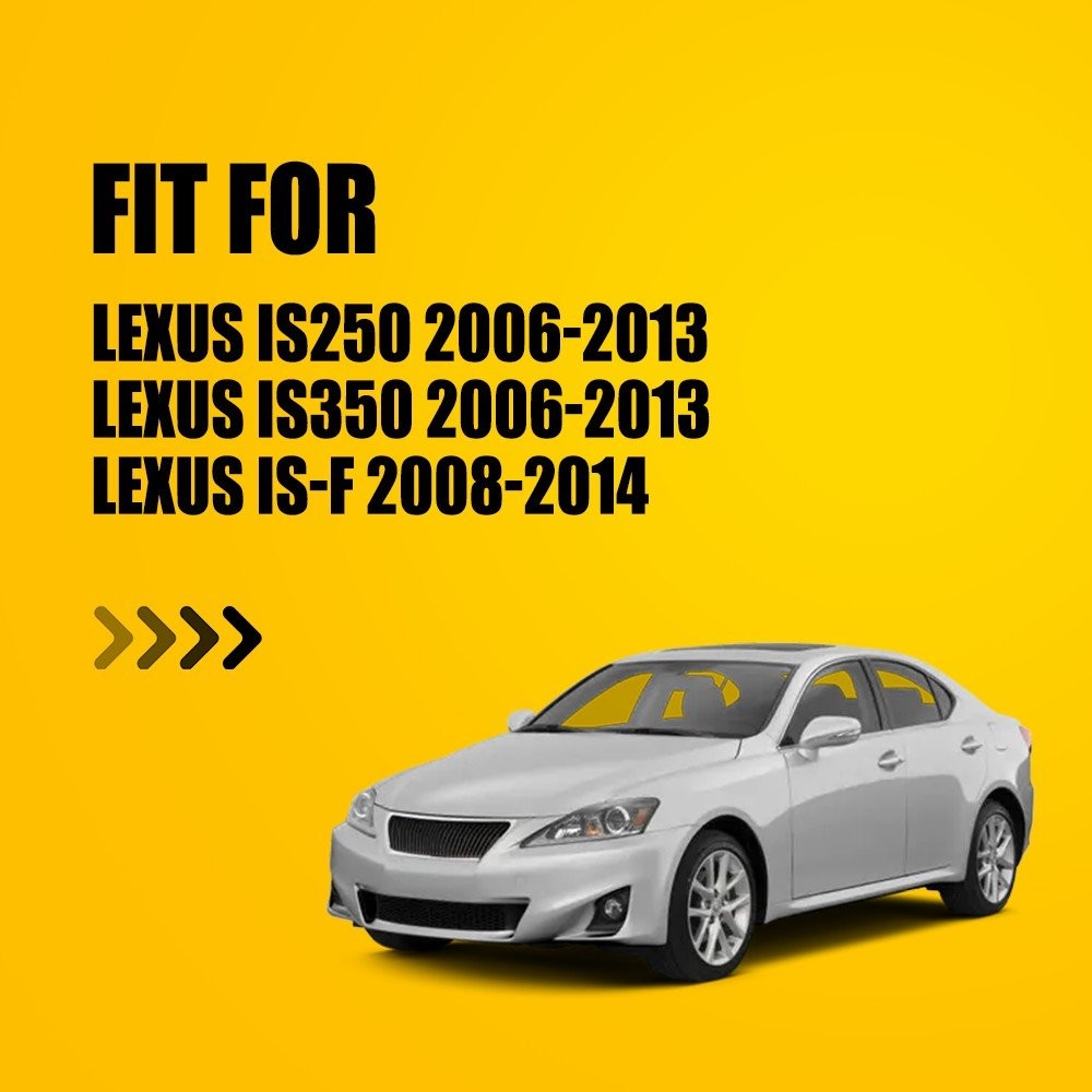 2X Windshield Moulding Kit w/Clips Left & Right For 2006-2013 Lexus IS250 IS350