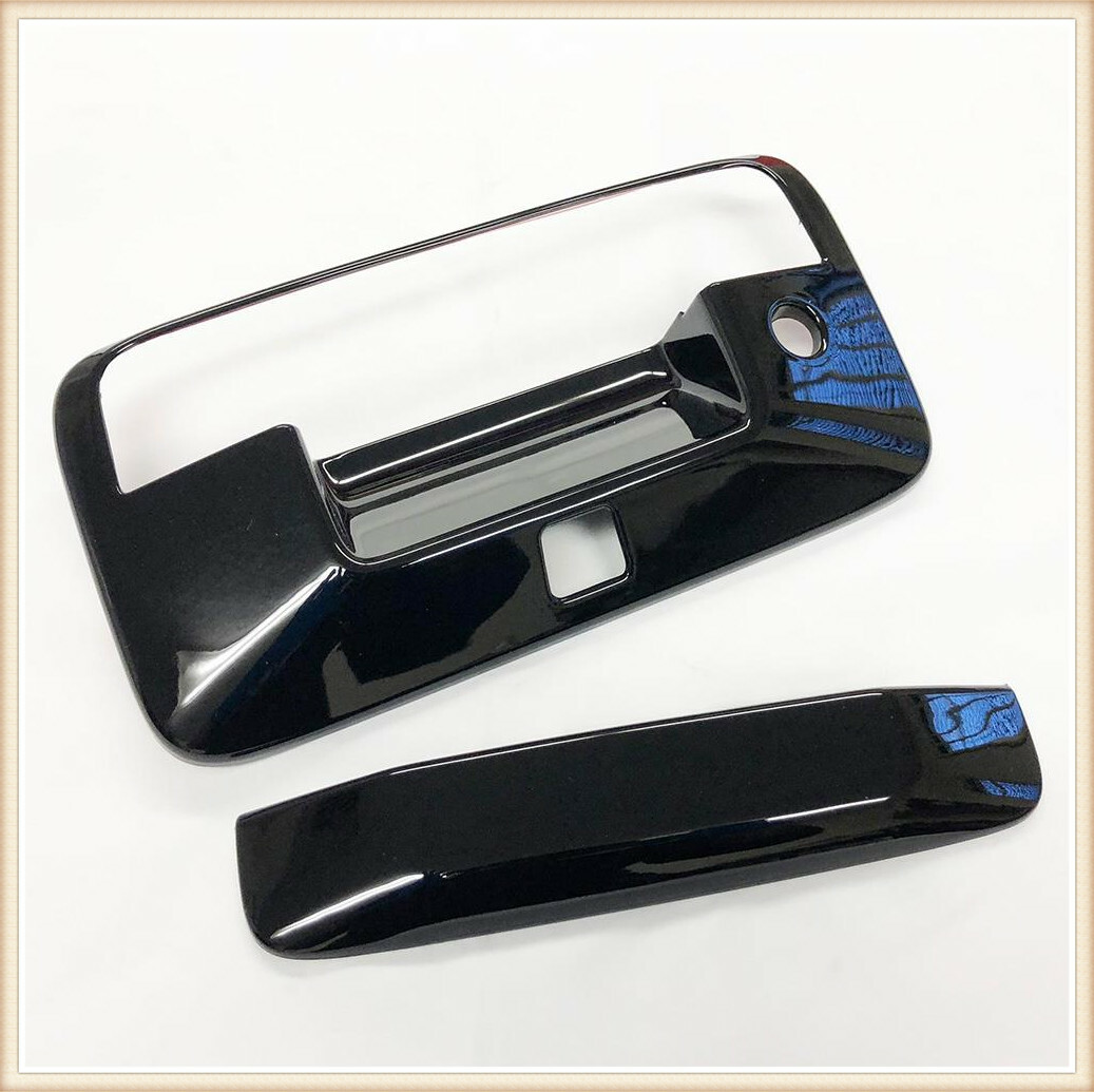 Glossy Black Tailgate Covers For 2014-2019 Chevrolet Silverado with Camero Hole