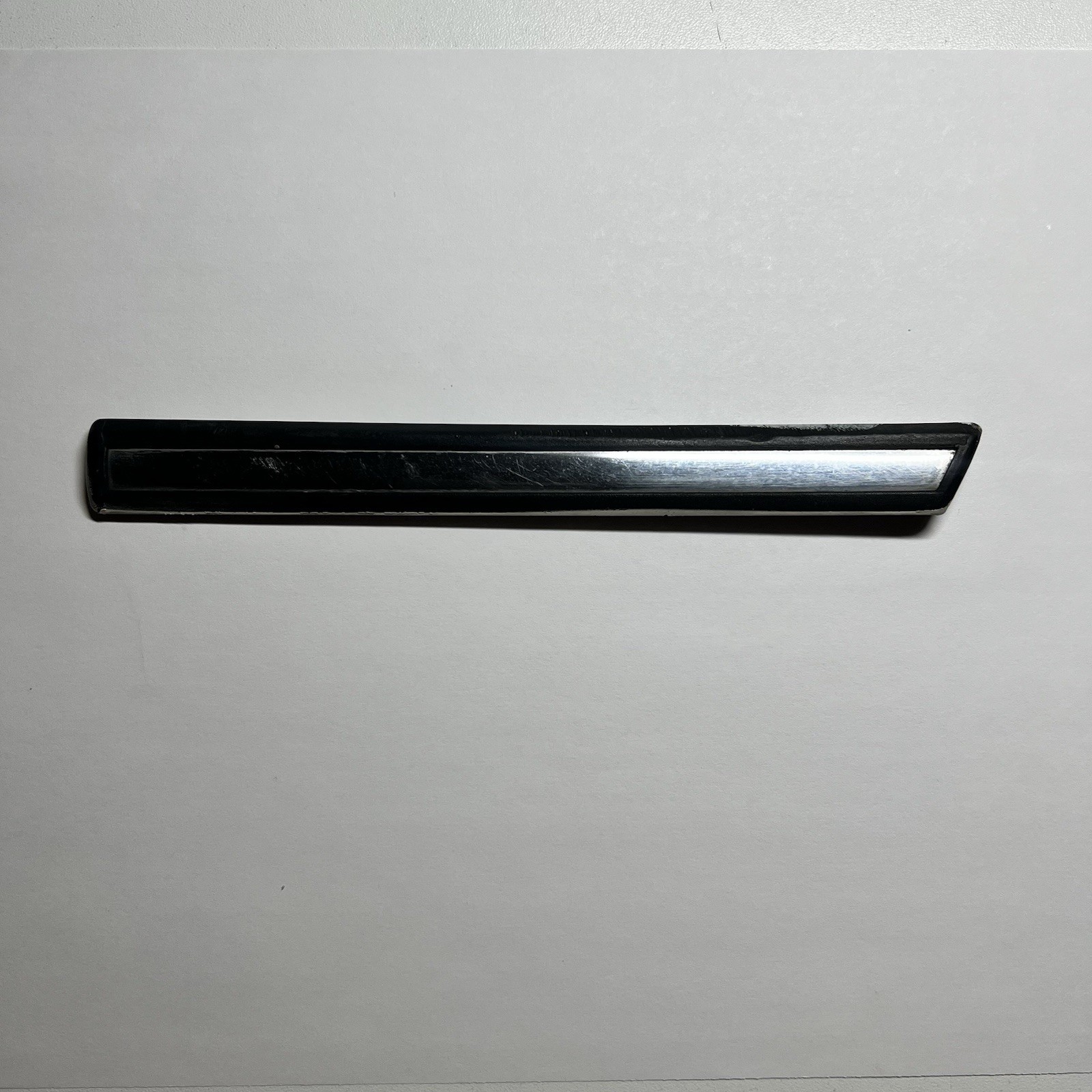 Automotive Body Black Rubber Trim Chrome Strip Unknown Model Door Or Fender