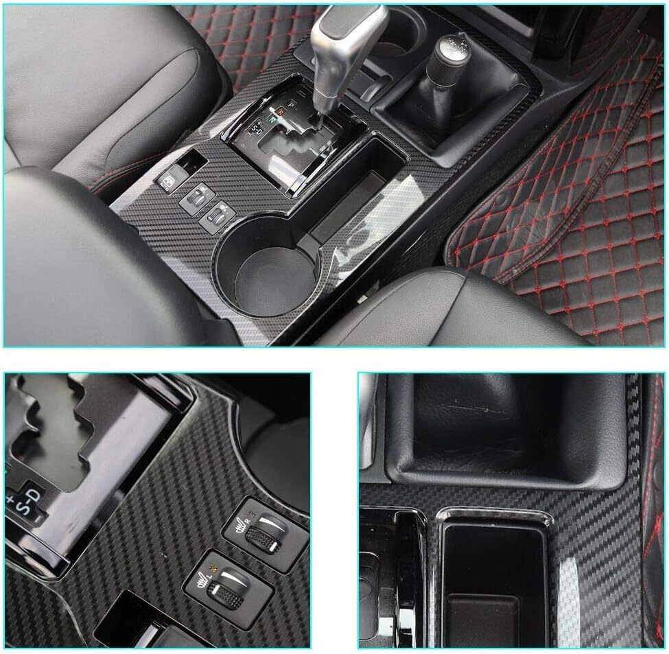 Central Gear Shift Panel Trim Decor Cover Bezels for 4Runner 10+ Accessories USA