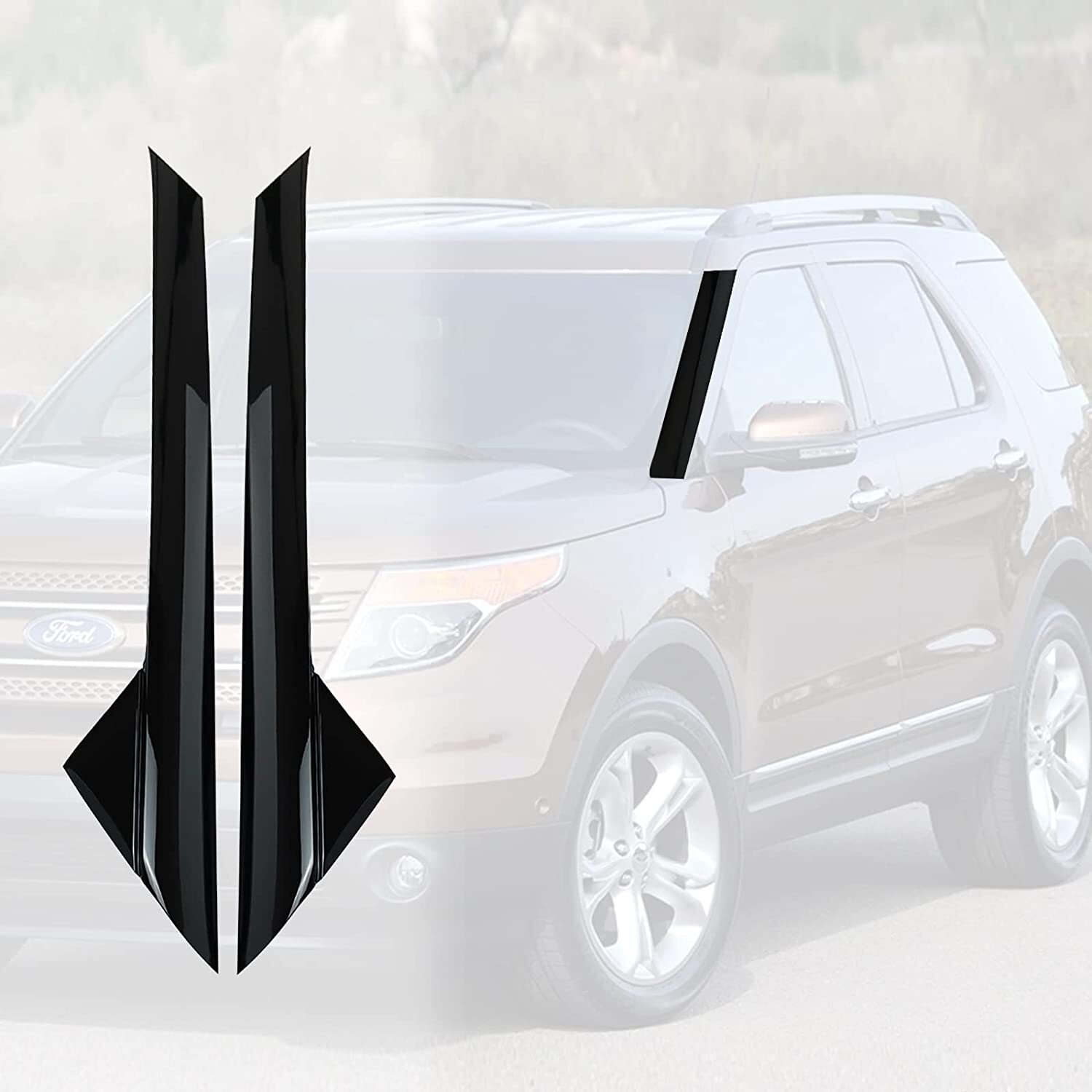 For 2011-19 Ford Explorer Windshield Outer Trim Pillar Molding Right &Left Side