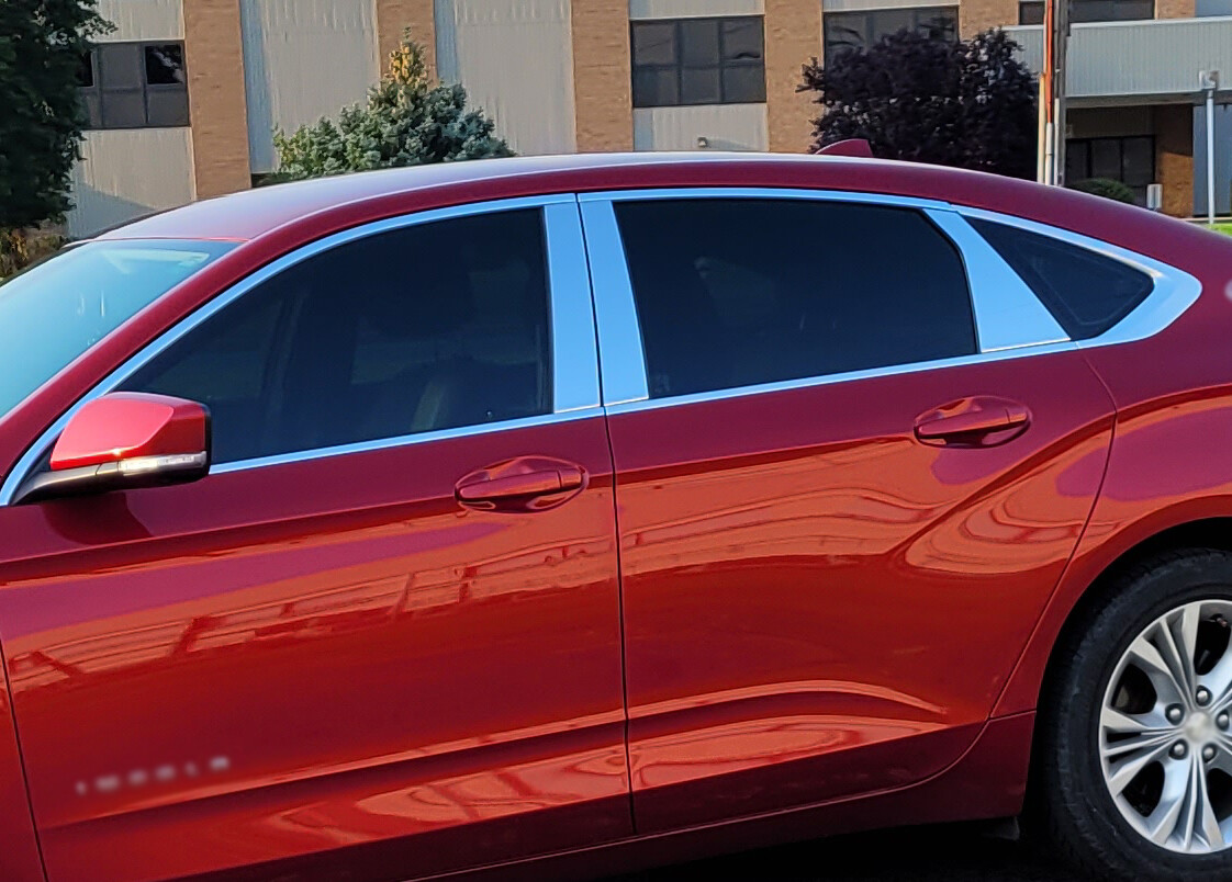 6X Chrome Pillar B Posts Door Trim Cover Window For Honda Accord 2013 14 15-2017