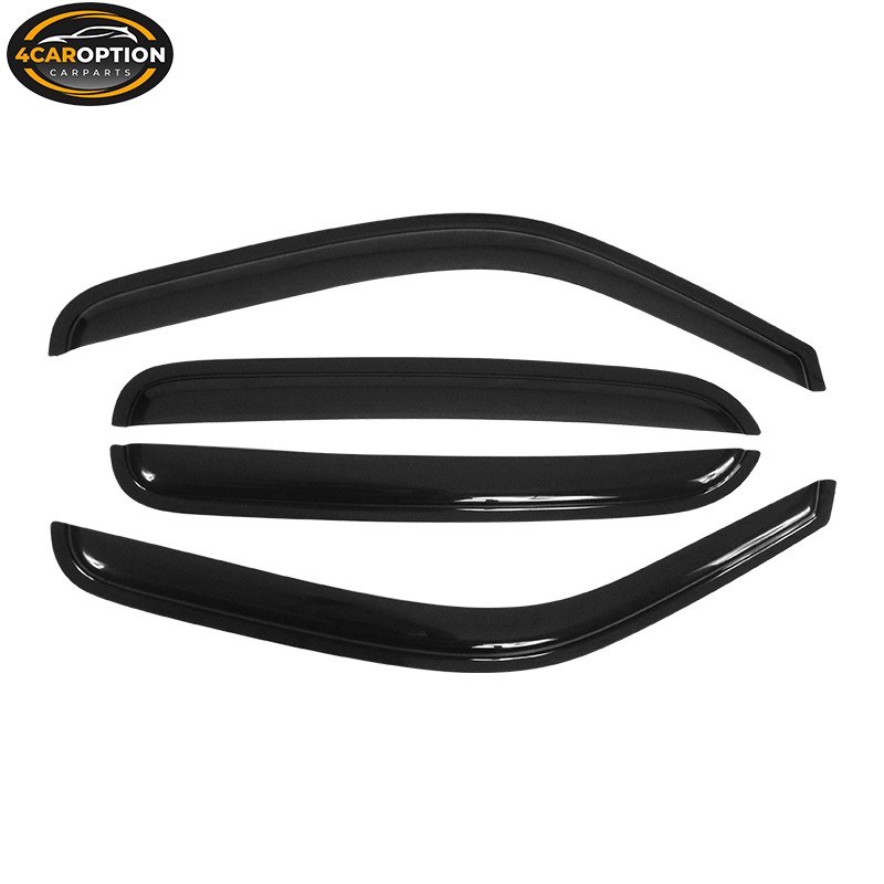 Fits 01-06 Chevy Silverado GMC Sierra Crew Cab Window Visors Rain Sun Guard Vent