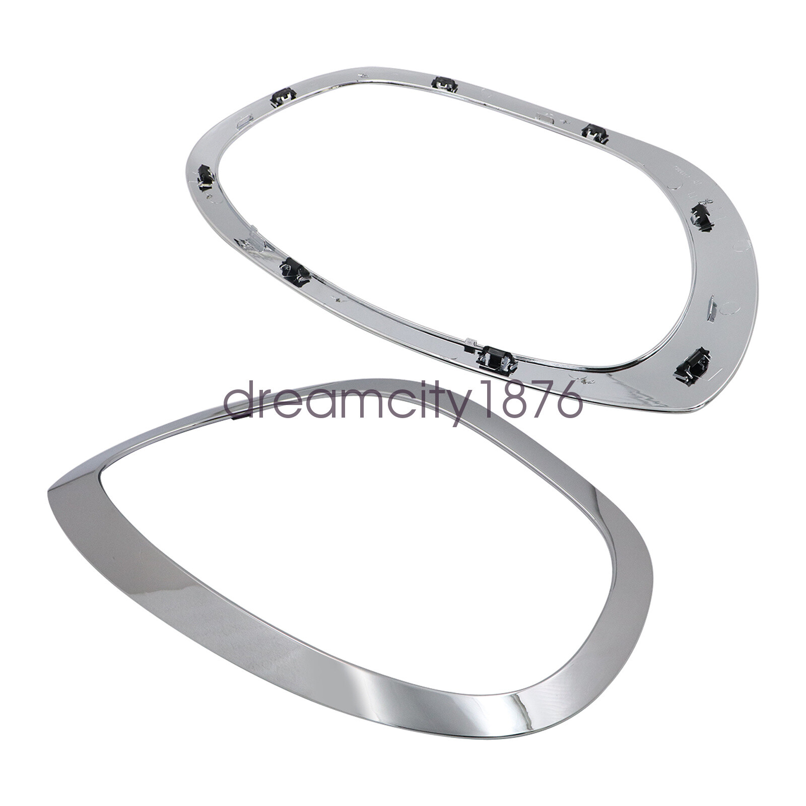 Pair Headlight Bezel Set Fits For Mini Cooper Countryman 2017-2023 LH & RH Side