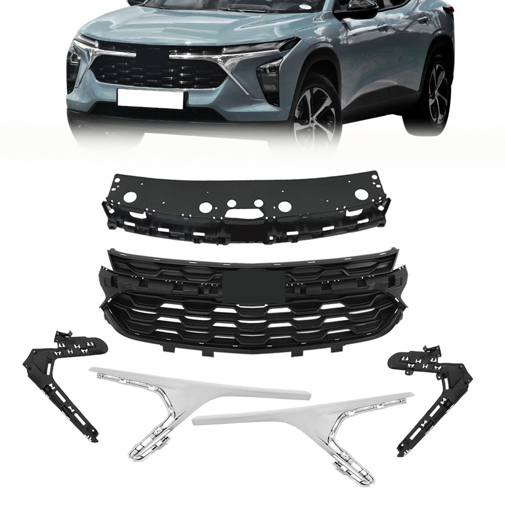 Labwork Front Bumper Grille With Chrome Trim For Chevrolet Trax 2023 2024