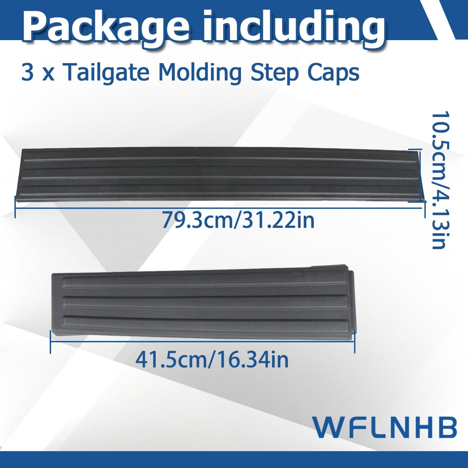 Flexible Step Trim Molding Cap Kit – 3 Pieces for 2009-2014 F150 Replacement