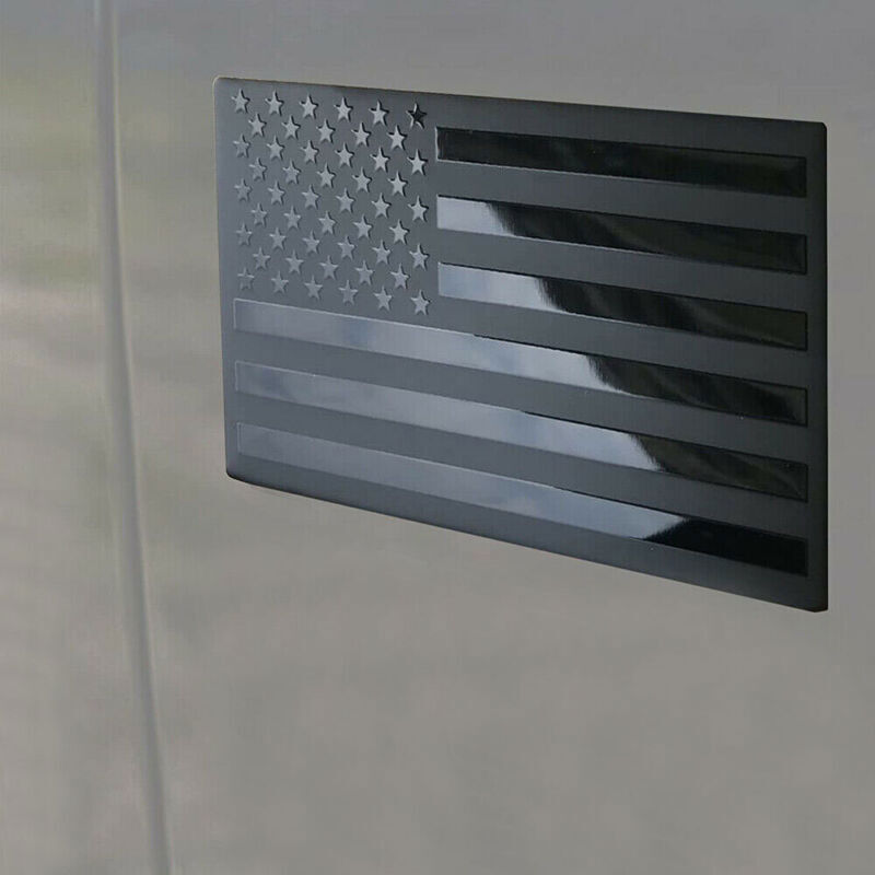 2x American USA Flag Sticker Metal Emblem Badge Decal Car Accessories Universal