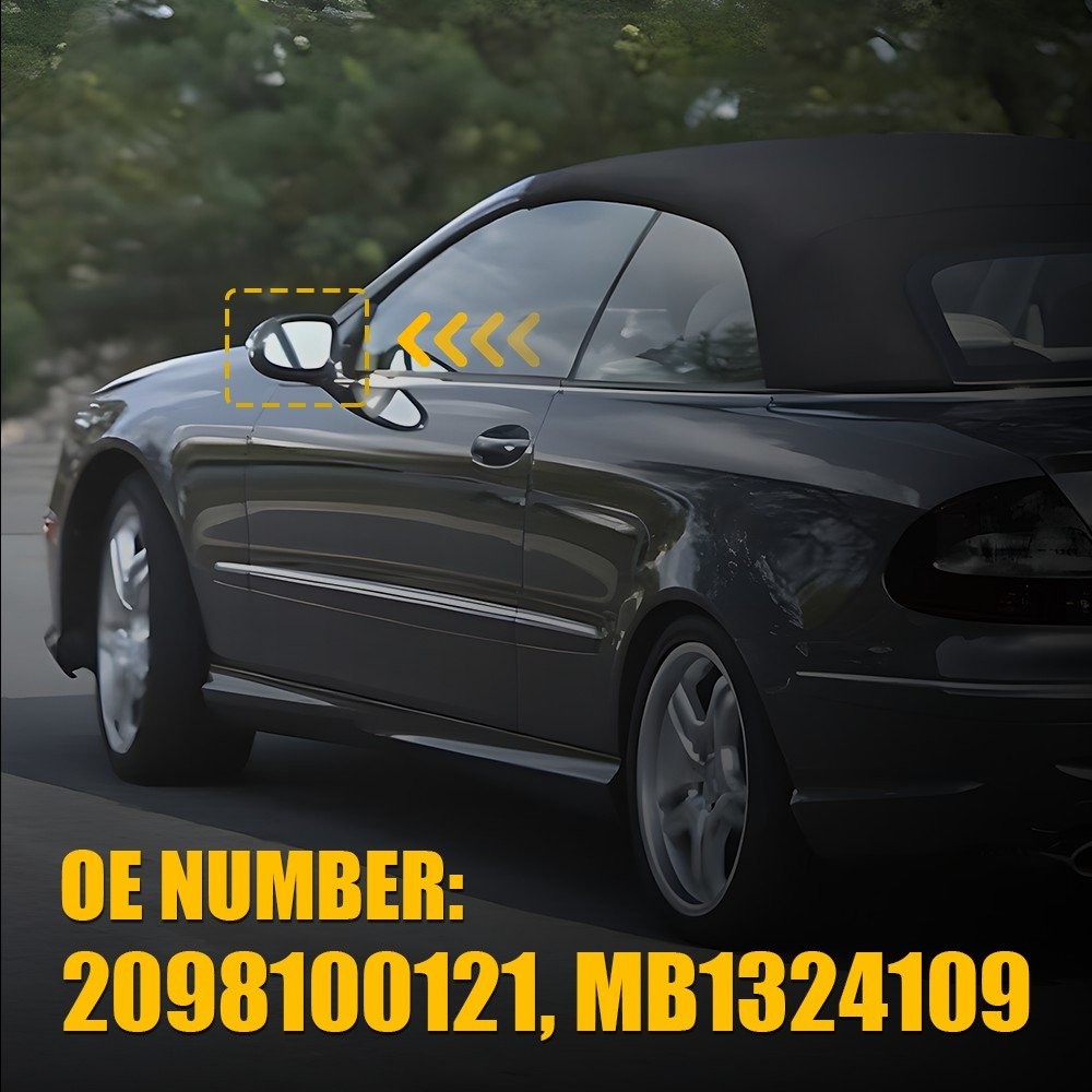 For Mercedes CLK320 Benz CLK350 CLK500 CLK63 Exterior Mirror Glass Driver Side