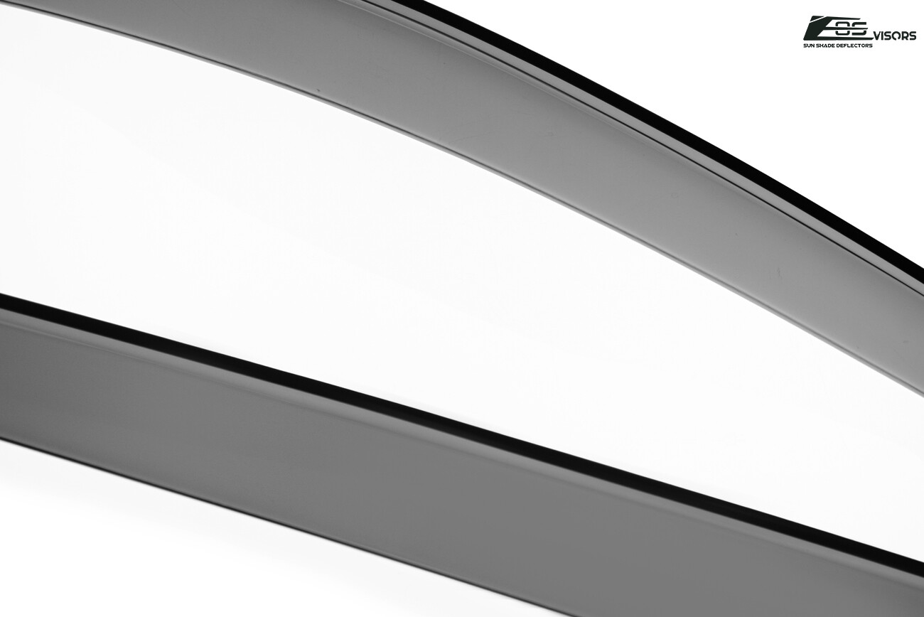 For 15-19 Subaru Outback JDM Tape-On Smoke Tinted Side Window Visors Rain Guards