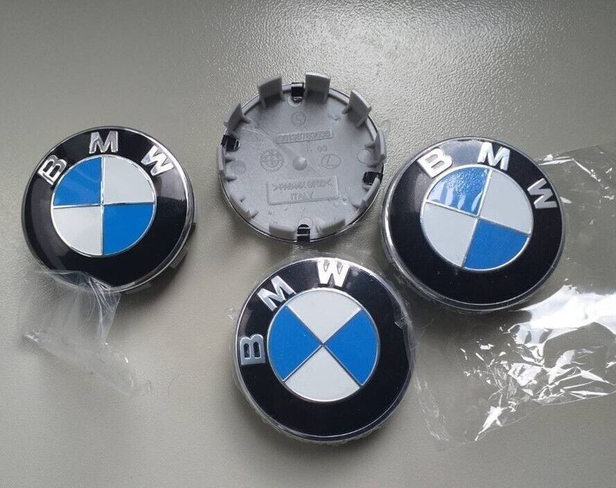 4X 68mm Wheel Center Hub Caps Logo Badge Emblem for 1-7 Series Genune