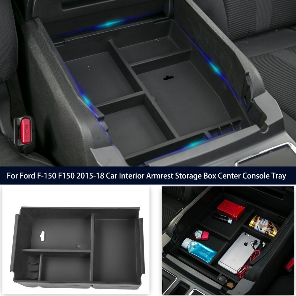 Car Center Console Storage Box Tray Case Organizer For Ford F150 Raptor2009-2014