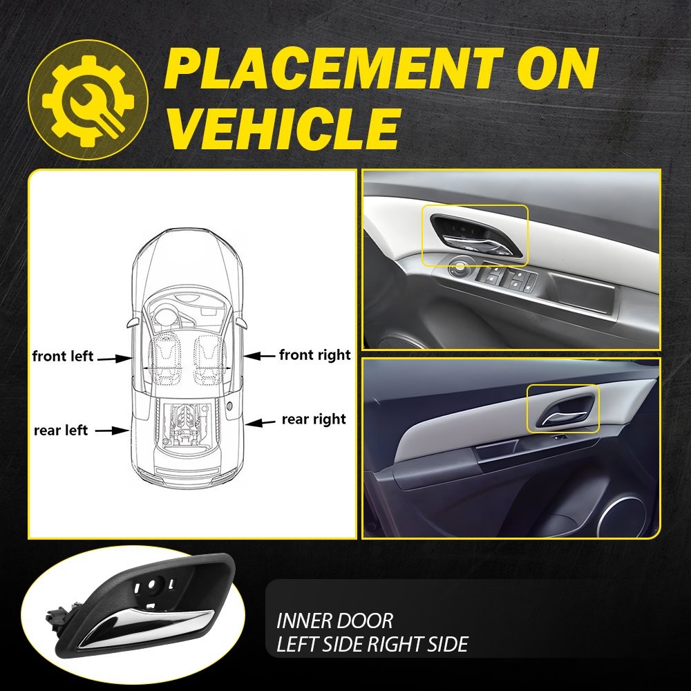 1-4X Interior Door Handle For 2011-2015 Chevrolet Cruze Front Rear Left Right EK
