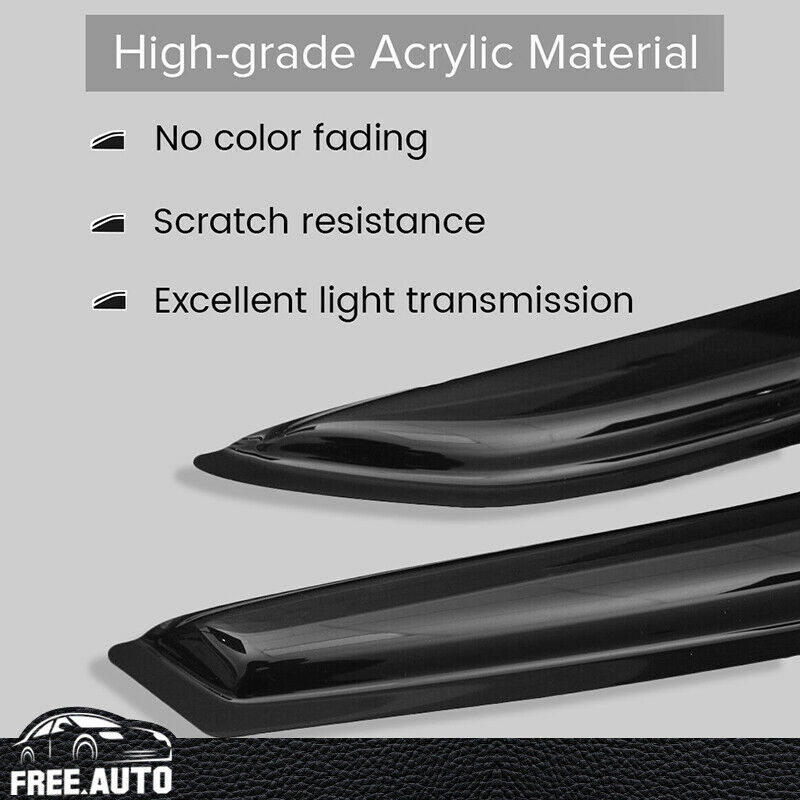 For 12-16 Subaru Impreza Window Visor Vent Sun Rain Deflector Guard 4PCS Set