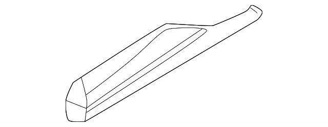 Genuine Nissan Body Side Molding 82871-6RA0B