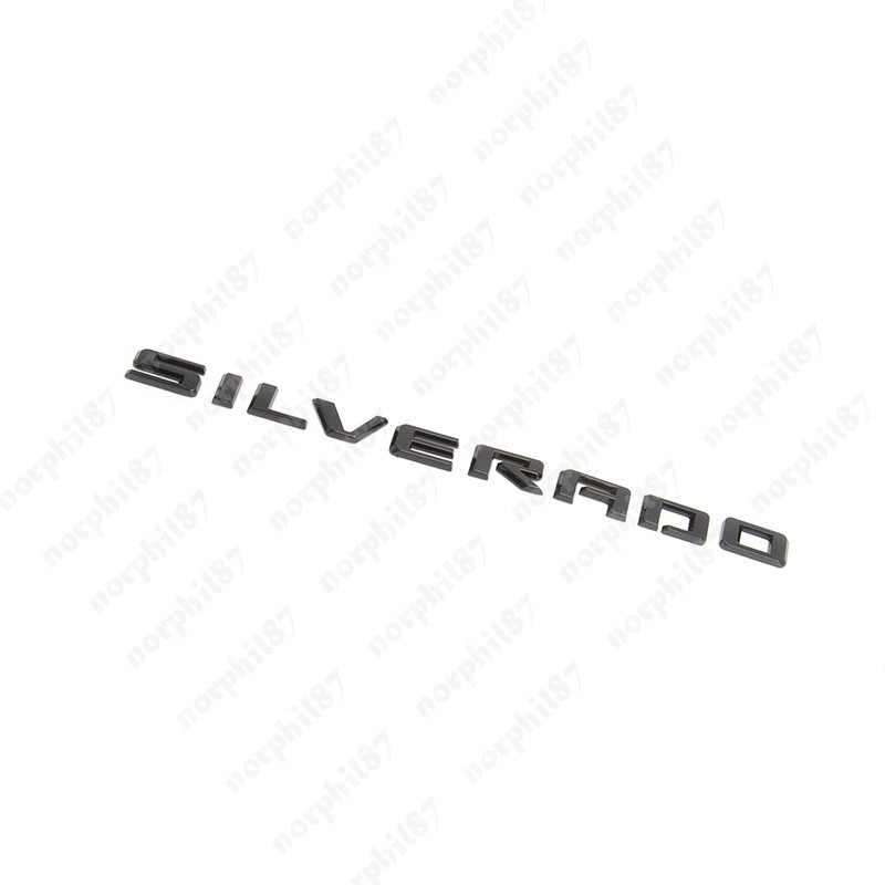 For 2019-2026 Silverado Tailgate Letter Logo Emblem Badge Z71 LT LTZ Gloss Black