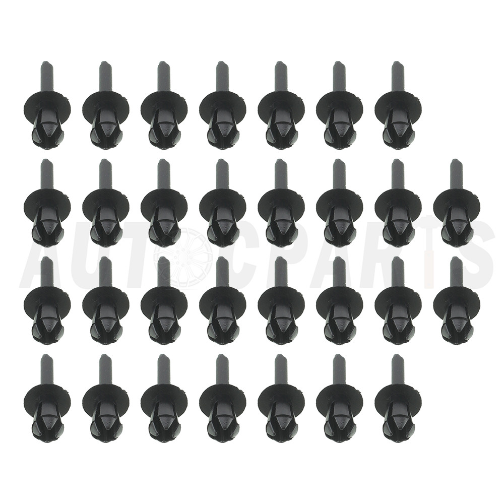 30Pcs For BMW 51161881149 Fender Liner Trim Clip Push-Type Expanding Rivet