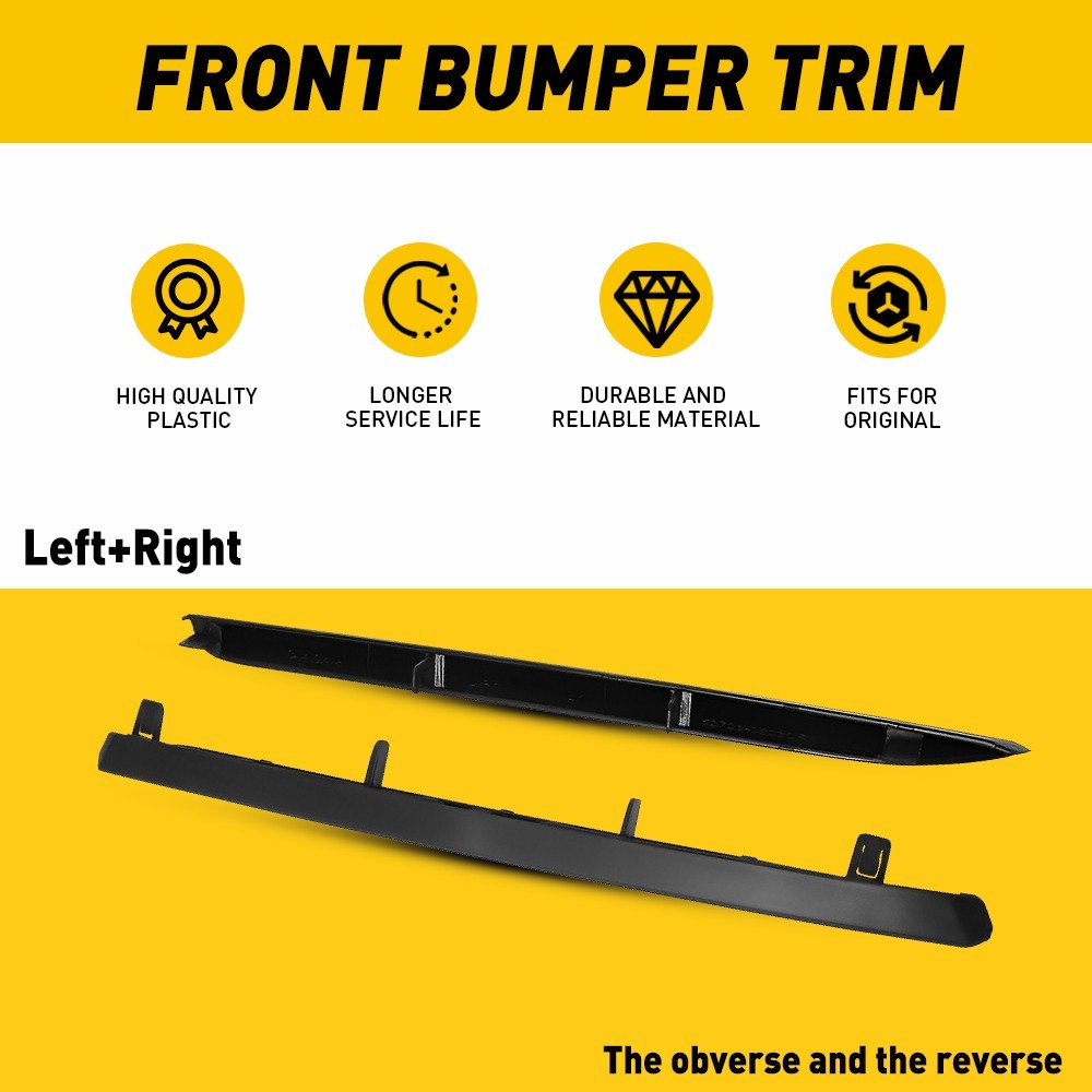 Pair Left & Right Bumper Rear Side Extension Trim for 18-20 Camry Toyota SE XSE