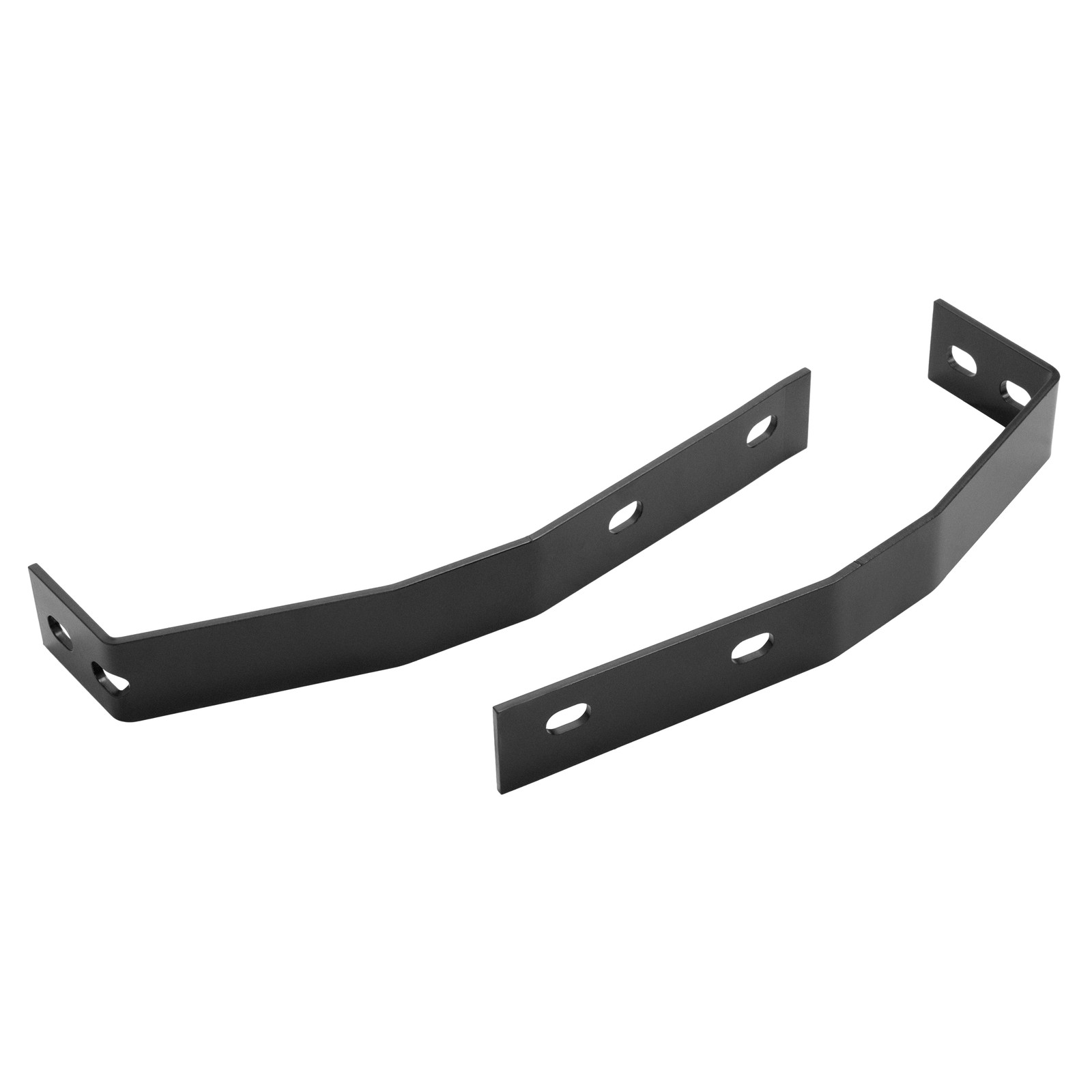 Pair Powder Coated Front Bumper Bracket Black Set For Datsun 240Z 1970-1973